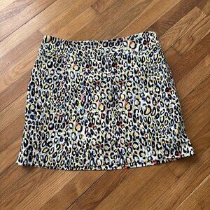 Swing Control Skirt Skort Multicolor Animal Print Pullover Golf Tennis Size 18